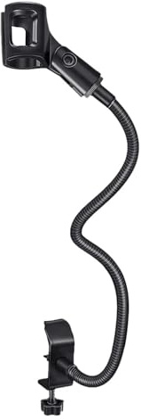 Società di flessibile: morsetto per braccio microfono da scrivania, supporto regolabile a 360 gradi | Supporto per collo in regolazione per ufficio, registrazione di podcasting in streaming live, com