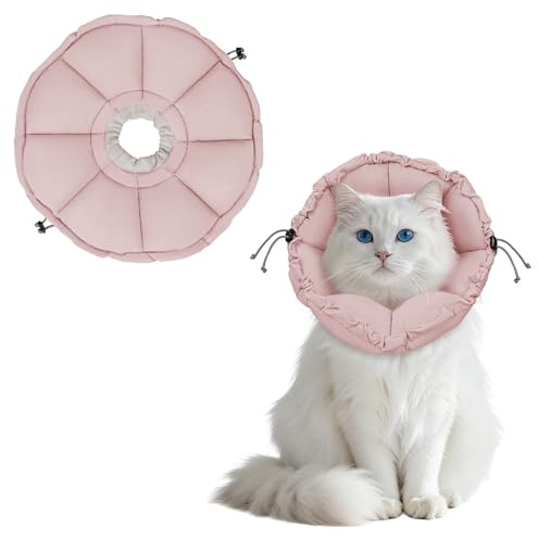 Supet två-i-ett syfte halsband för katt (rosa, S)