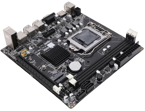 Plyisty Placa Base H81, Placa Principal para Juegos LGA 1150 Mini ITX para Core I3 I5 I7 E3 V3, con Ranura M.2 NVMe DDR3 de Doble Canal 1600MHz