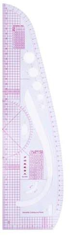 HOODANCOS Set Righelli da Sarto 7 Pezzi in Plastica Flessibile, Strumenti di Disegno e Misurazione Precisi per Cucito e Modellistica, per Progettazione Abiti e Taglio Sartoriale