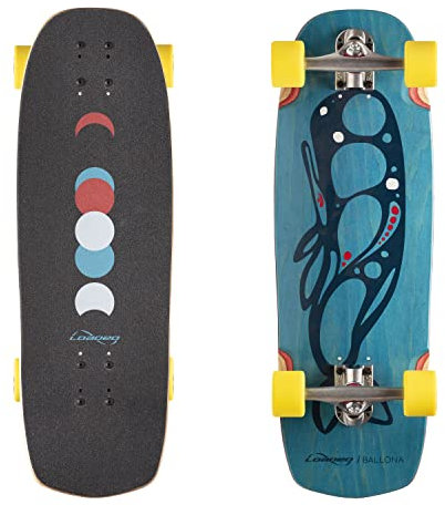 Loaded Boards Ballona Longboard Skateboard Komplett (Otang Fat Free 86a Rollen, Paris 150mm 50° Trucks)