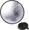 JIMCOM 30cm Portable 2-in-1 Collapsible Light Reflector Studio Photography Multi Round Disc Light Reflector with Carrying Bag, Silver and Gold