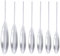 GXGM Fishing Spirolino Set, 7 pcs spirolino Angelzubehör Spirolino Forelle, Spirolino Sinkend 8g, 10g, 12g, 15g, 20g, 25g, 30g, Forellen Posen Set Sbirolinos für Forellenteig und Spoons Forelle