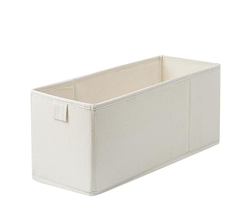 Scatole portaoggetti pieghevoli in tessuto salvaspazio: organizer sottile e stabile per calze e biancheria intima, per cassetti, scaffali, armadi e piani di lavoro, contenitori stretti