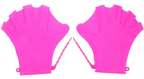 Children Purple Silicone Swimming Hand Fins, Webbed Swim Gloves