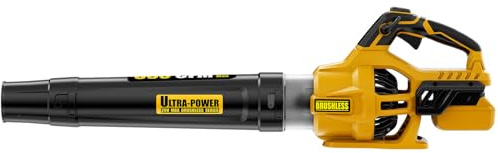 Neareen Cordless Leaf Blower, 600 CFM/125 MPH Turbo Boost Compatible with Dewalt 20V Max Battery, Brushless Motor, Variable Trigger and Speed Lock, Ergonomic 3.5LBS for Driveway & Yard, Tool Only
