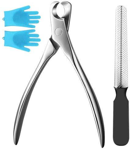 SneiDr Profi Krallenschere Für Hunde und Katzen Edelstahl Hochwertig und Scharf Tier Nagelknipser Mit Nagelfeile und Silikonhandschuh mit Borsten für Katzen Hunde Pflege Anfänger sicher zu Hause