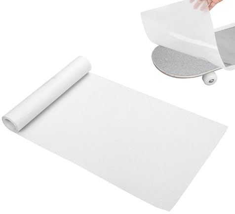CZAYEFNH Sangle de Skateboard Transparente - 33x9 Pouces, Antidérapante et Imperméable, Grip Transparent pour Skateboard et Longboard