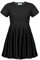 trudge Girls Summer Swing Dress A-line Short-Sleeved Cotton Solid Color Princess T-Shirt Dresses Basic Fattern Skater Dress 12-13 Years Black