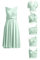 Infinity Dress Courte Robe Demoiselle d'honneur Convertible Transformable Robe Multiway Portefeuille Robe de Soiree Longueur du Genou