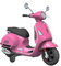 TURBO CHALLENGE - Vespa - Elektrischer Transporter - 119134 - Roller - Rosa - Fahrbereit - Maximal 30 kg - Kunststoff - Wiederaufladbare Batterien - Von 3 bis 6 Jahren