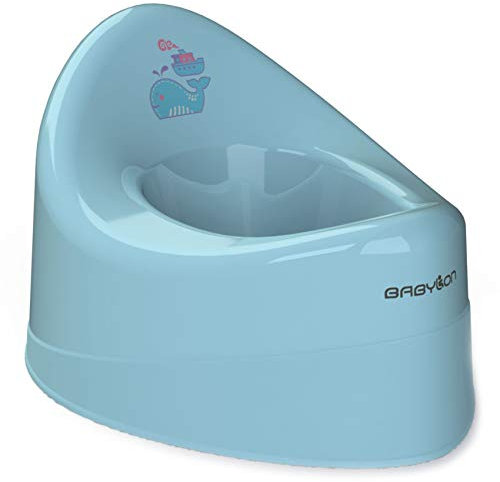 BABYLON Kinder Töpfchen Shell, Antirutsch Kinder Toiletten, Kinder Klo, Nachttopf für Kinder/WC Sitz Topf, Töpfchen Mädchen, Anatomisсh Kindertöpfchen Jungen, Baby Zubehör Blau