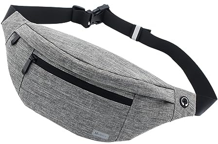 Große Crossbody Bauchtasche Gürteltasche für Damen und Herren Hüfttasche Outdoor Groß Handytasche Sport Wasserdicht Laufgürtel Umhängetasche Geldgürtel für Camping Wandern Fitness Fahrrad Geschenke