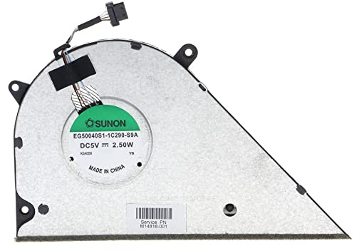 Replacement Integrated CPU Cooling Fan for HP Pavilion 15-EH 15Z-EH 15-EG0067st 15-EG0065st 15-EG0078TU 15-EG0073cl 15EG-0053cl M14818-001 EG50040S1-1C290-S9A