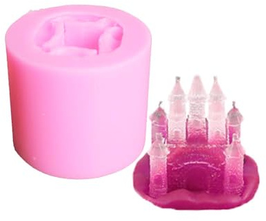 LC Princess Castle Silicone Fondant Moulds Cake Candy Decoration Mold Chocolate Mold Resin Mold Silicone Craft Molds Sugar Craft Mould