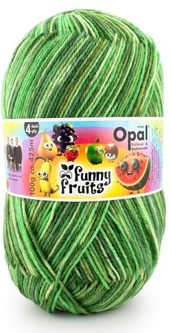 Opal - Opal Funny Fruits 11417 (425m) 4-Lagig Langlebig Socke Garn - 1x100g