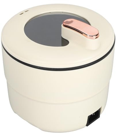 Produttore di Cuociriso Elettrico da 300 W per Cottura a Vapore, 1,8l Multifunzionale Portatile, Cucchiaio Per Riso e Cereali per La Casa, Appartamenti e Dormitori