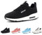 Hitmars Laufschuhe Damen Turnschuhe Luftpolster Sportschuhe Leicht Sneaker Atmungsaktiv Joggingschuhe Walkingschuhe Straßenlaufschuhe rutschfest Fitness Running Schwarz-Weiß EU 40