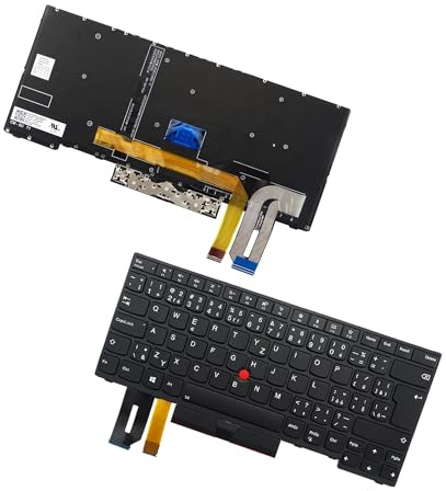 Table-King Clavier de Rechange avec rétroéclairage pour Lenovo Thinkpad E480 E485 T480S T490 T495 L380 L390 L480 E490 E495 R480 R490 S2 3ème génération S2 (Tchécoslovaquie)