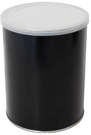 Vivezen - Bol, pot vide pour chauffe cire 800 ml en aluminium - Diam 10 cm x H 13 cm - Noir