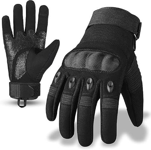 Hand Fellow Motorbike Gloves Leather – Motorcycle Gloves Mens with Knuckle Protection – Motorbike Gloves for Riding, Racing, and Dirt Biking – Durable Motorcycle Gloves