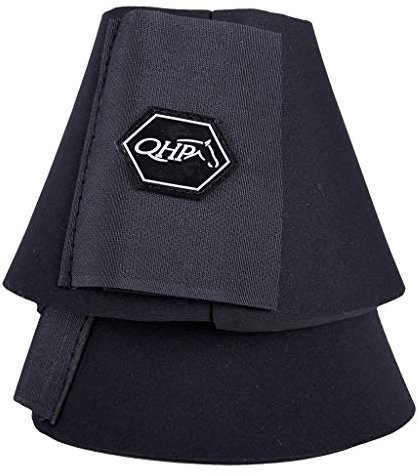 QHP Hufglocken Neopren Springglocken (M, Schwarz)