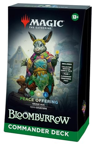 Magic: The Gathering Bloomburrow Commander Deck - Peace Offering (100-Card Deck, 2-Card Collector Booster Sample Pack + Accessories) (English Version)
