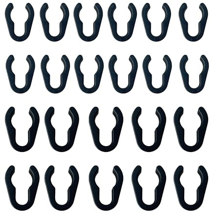 60 Pcs 2 Sizes Universal Microphone Cable Clip for Studio Accessories