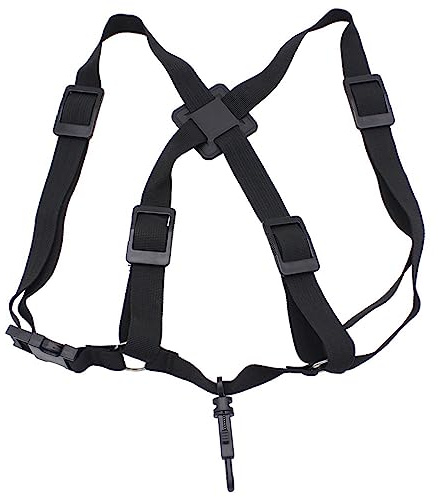 Saxofon Axelbandssele - Bekväm Nylonsaxrem med Rostfritt Stål Spänne - för små och Stora Saxofoner - Ergonomisk Design för Att Lindra Ryggraden - och Till