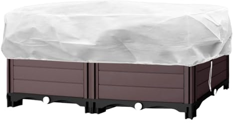 Qizeroty Cubiertas De Protección Invernal para Plantas - 150 x 40 x 45 cm Manta Protectora con Cordón Ajustable | Manta No Tejida, Bolsa Transpirable para Cajas de Plantación, Parterres y