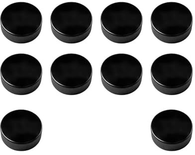 HUDFVIOI Ishockeypuck 10 st ishockeypuckar standard gummi professionell kvalitet platt båda sidor dense textur för träning praktisk spel för vuxna