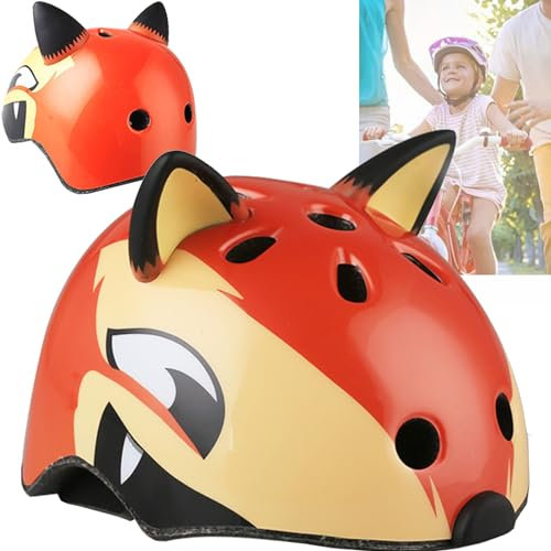 XUBX Skaterhelm Fahrradhelm Kinderhelm Radhelm Sporthelm, Kinderhelm 2 3 4 5 Jahr Jungen Mädchen, Mehrfarbig, Unisex Baby PVC Kinder-Fahrradhelm,50cm-54cm, Verstellbar Kinder Jugend Helm