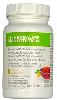 Te Quemagrasa con Hierbas Aromáticas Bebida Instantánea Baja en Calorías (Limón, 51g)