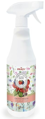 Prady – Ambientador Home Spray Frutos Rojos 700ml – Aroma frutal intenso y jugoso para el hogar – Neutraliza olores – Fragancia duradera para estancias vibrantes, alegres y perfumadas