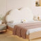 Gleedipre French cloud shape Headboard cover Skin-friendly and thick Anti-collision Removable and washable Headline soft pad Large backrest(White,120x65cm/No headboard)