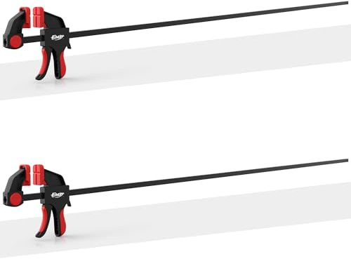 EHDY 50 Bar Clamps for Woodworking 2-Piece, One-Handed Clamp/Spreader, Light-Duty Quick-Change F Clamp with 170 LBS Load Limit, Wood Clamps for Gluing, Carpentry, DIY, and Woodworking
