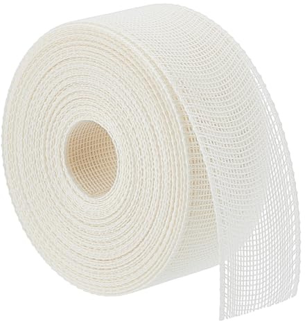 BENECREAT Nastro per Orlo A Spina di Pesce Da 10 m, Nastro per Orlo A Spina di Pesce Bianco Largo 35mm per Abiti Da Sposa, Jeans, Orli e Decorazioni per Indumenti