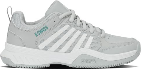 K-Swiss Women's Court Express 2 Tennis Shoes for Clay Courts, Grey, Size 4.5