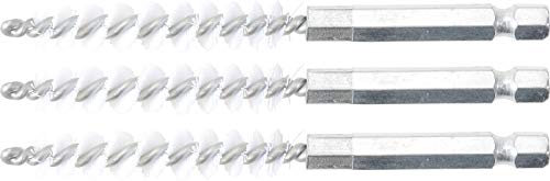 BGS 3078-8-N | Nylonbürste | 3-tlg. | 8 mm | Antrieb Außensechskant 6,3 mm (1/4) | Loch-Drahtbürsten | für BGS 3078