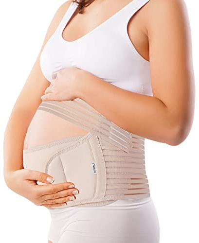 GECONLE Ceinture Grossesse Ceinture de maternité Lombaire Dos Abdominal Support pour Femme Enceinte SPD & PGP