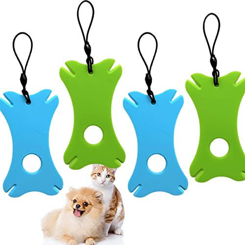 Dinghaole 4 Zecken-Ticker Zeckenkarte mit Lupe Leicht zu verstauen und mitzunehmen Geeignet für Menschen, Kinder, Hunde und Katzen