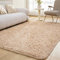 OMERAI Wohnzimmer Teppich antirutsch Beige Schlafzimmer Teppich hochflor Shaggy Teppiche Gegend (Beige,90x150cm)