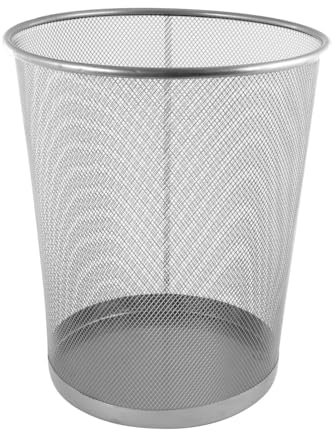 Papierkorb / Durchmesser: ca. 29,5cm / Höhe: 34cm / Farbe: silber