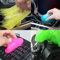 4PCS Gel Nettoyant Voiture Nettoyeur Clavier Slime Nettoyage pour Intérieur, Nettoyer la Poussière Cleaning Gel pour Ordinateur, Imprimante, Appareil Photo