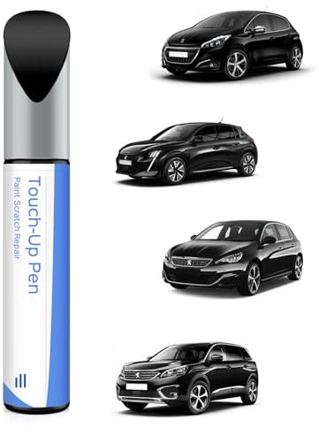 KTV Noir Perla Nera Vernice ritocco per Peugeot Accordanza esatta – Rimozione di graffi e scheggiature