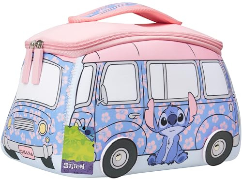 Get Trend Disney Stitch Kulturbeutel Damen Teenager und Kinder Kulturtasche für Travel Essentials, Make up und Badezimmer, Geschenk Idee (Blau Stitch)