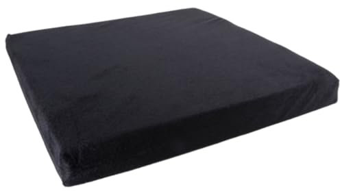 bescomedical Rollstuhl Sitzkissen SIKI 40 cm Schwarz - Komfortkissen aus hochwertigem Schaumstoff mit abnehmbarem Bezug - atmungsaktives Wendekissen waschbar bis 30°C - optimale Druckentlastung