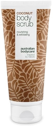 Australian Bodycare Body Scrub Koko 200 ml - Körperpeeling bei Pickeln auf dem Rücken & Körper, Unreiner Haut & Eingewachsenen Haaren - Pflege bei Hornhaut