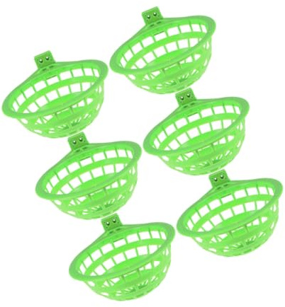 DOITOOL 6 pièces Lot de Nids Pigeon Plastique Bol de Nidification Confortable pour Élevage de Perroquets et Petits Oiseaux Nid Oiseaux pour Cage et Habitat
