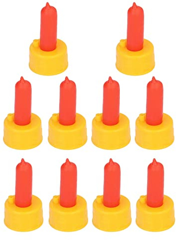 CFTGIW 10 Tetinas de Lactancia para Cabras, para Corderos, Cachorros y Potros, Tetinas Seguras y de Alimentación para Animales Pequeños Huérfanos, Se Adapta a Biberones Estándar